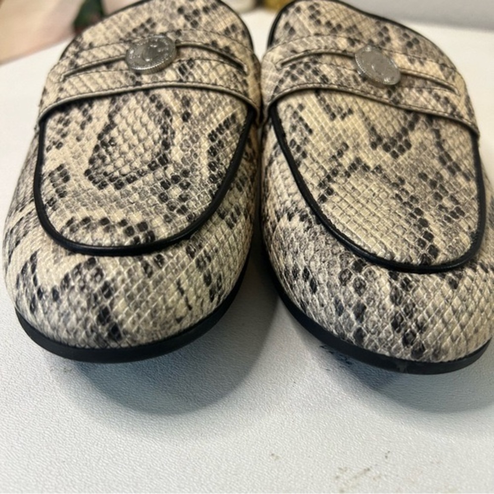 Circus by Sam Edelman Snakeskin Hal Penny Loafer Slip On Slide Mules Women’s 7.5 - Picture 8 of 10